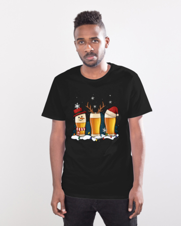 Tricouri barbati - Tricou unisex 100% bumbac Colectia Christmas, sarbatori de Craciun