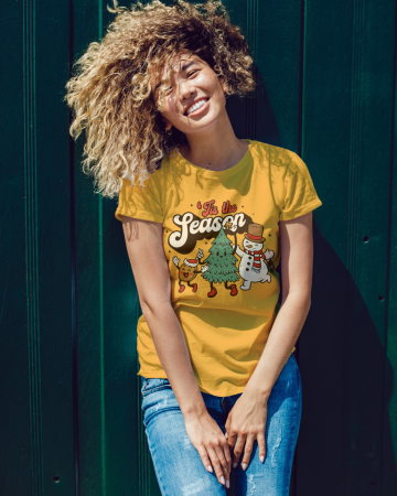 Tricouri dama - Tricou unisex 100% bumbac Colectia Christmas, sarbatori de Craciun