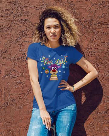 Tricouri dama - Tricou unisex 100% bumbac Colectia Christmas, sarbatori de Craciun