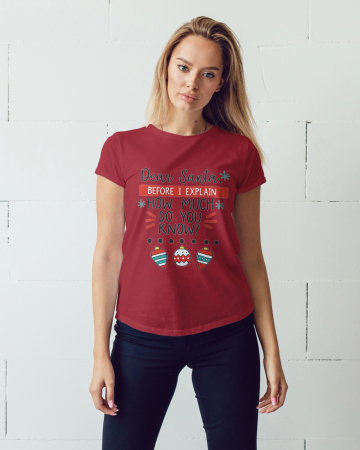 Tricouri dama - Tricou unisex 100% bumbac Colectia Christmas, sarbatori de Craciun