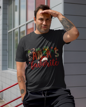 Tricouri barbati - Tricou unisex 100% bumbac Colectia Christmas, sarbatori de Craciun