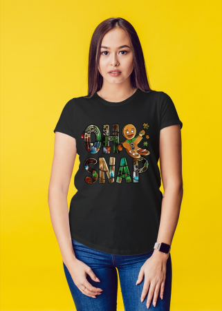 Tricouri dama - Tricou unisex 100% bumbac Colectia Christmas, sarbatori de Craciun