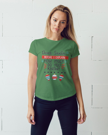 Tricouri dama - Tricou unisex 100% bumbac Colectia Christmas, sarbatori de Craciun