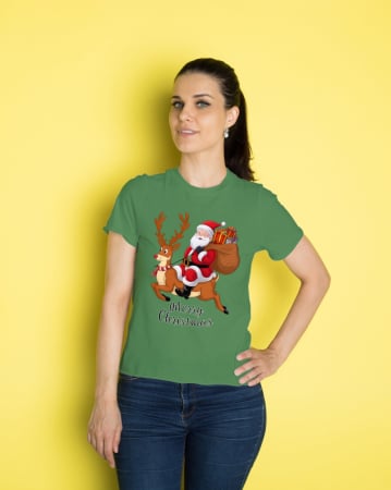 Tricouri dama - Tricou unisex 100% bumbac Colectia Christmas, sarbatori de Craciun