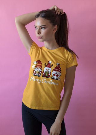 Tricouri dama - Tricou unisex 100% bumbac Colectia Christmas, sarbatori de Craciun