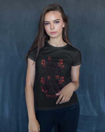 Tricouri dama - Tricou unisex 100% bumbac Colectia Christmas, sarbatori de Craciun