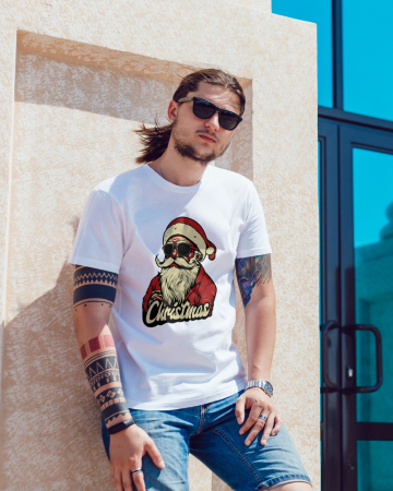 Tricouri barbati - Tricou unisex 100% bumbac Colectia Christmas, sarbatori de Craciun