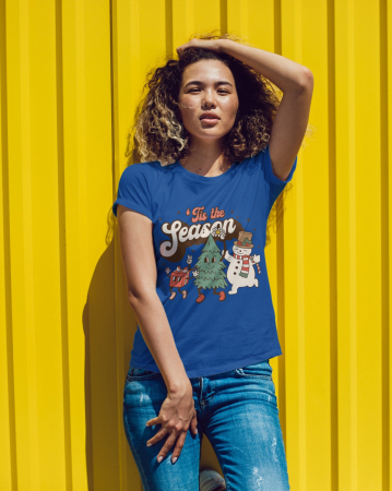 Tricouri dama - Tricou unisex 100% bumbac Colectia Christmas, sarbatori de Craciun