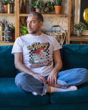 Tricouri barbati - Tricou unisex 100% bumbac Colectia Christmas, sarbatori de Craciun