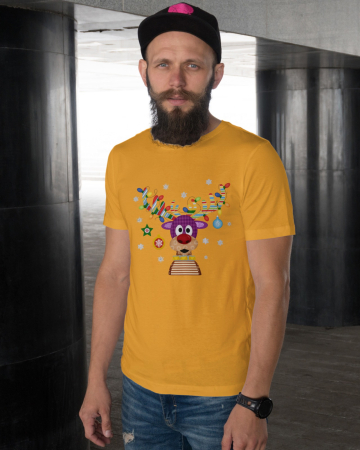 Tricouri barbati - Tricou unisex 100% bumbac Colectia Christmas, sarbatori de Craciun