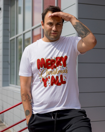 Tricouri barbati - Tricou unisex 100% bumbac Colectia Christmas, sarbatori de Craciun