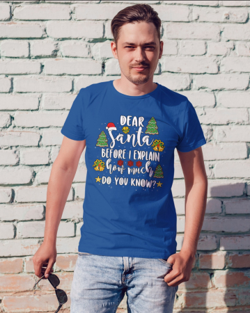 Tricouri barbati - Tricou unisex 100% bumbac Colectia Christmas, sarbatori de Craciun