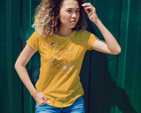 Tricouri dama - Tricou unisex 100% bumbac Colectia Christmas, sarbatori de Craciun