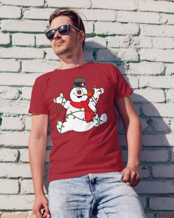 Tricouri barbati - Tricou unisex 100% bumbac Colectia Christmas, sarbatori de Craciun
