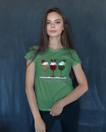 Tricouri dama - Tricou unisex 100% bumbac Colectia Christmas, sarbatori de Craciun