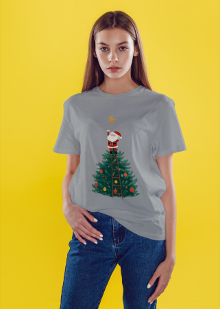 Tricouri dama - Tricou unisex 100% bumbac Colectia Christmas, sarbatori de Craciun