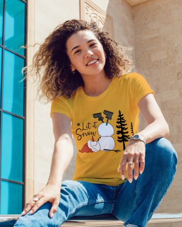 Tricouri dama - Tricou unisex 100% bumbac Colectia Christmas, sarbatori de Craciun