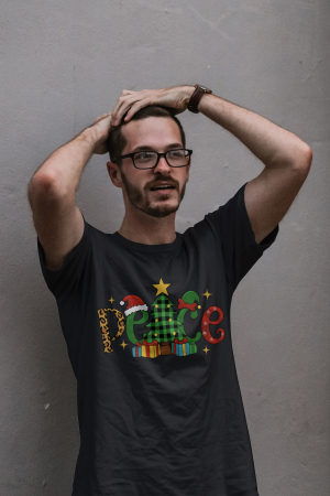 Tricouri barbati - Tricou unisex 100% bumbac Colectia Christmas, sarbatori de Craciun