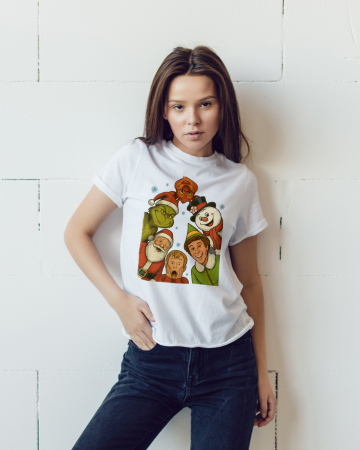 Tricouri dama - Tricou unisex 100% bumbac Colectia Christmas, sarbatori de Craciun