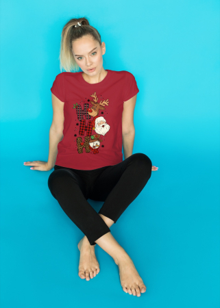 Tricouri dama - Tricou unisex 100% bumbac Colectia Christmas, sarbatori de Craciun