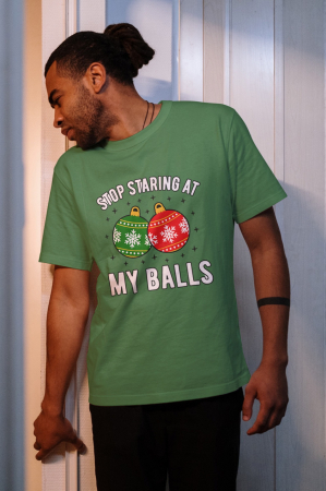 Tricouri barbati - Tricou unisex 100% bumbac Colectia Grinch Christmas, sarbatori de Craciun