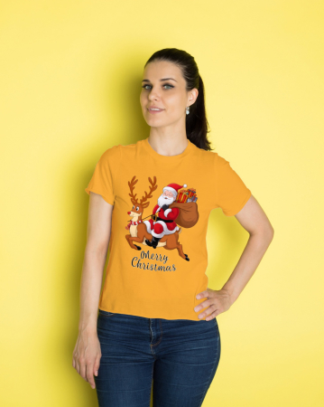 Tricouri dama - Tricou unisex 100% bumbac Colectia Christmas, sarbatori de Craciun