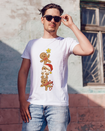 Tricouri barbati - Tricou unisex 100% bumbac Colectia Christmas, sarbatori de Craciun