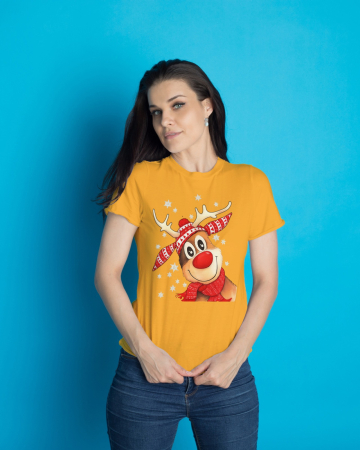 Tricouri dama - Tricou unisex 100% bumbac Colectia Christmas, sarbatori de Craciun