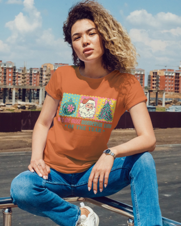 Tricouri dama - Tricou unisex 100% bumbac Colectia Christmas, sarbatori de Craciun