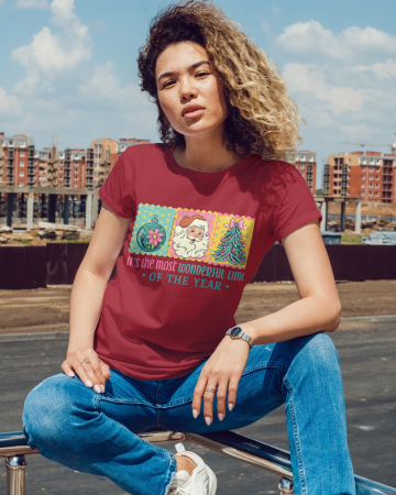 Tricouri dama - Tricou unisex 100% bumbac Colectia Christmas, sarbatori de Craciun