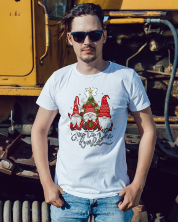 Tricouri barbati - Tricou unisex 100% bumbac Colectia Christmas, sarbatori de Craciun