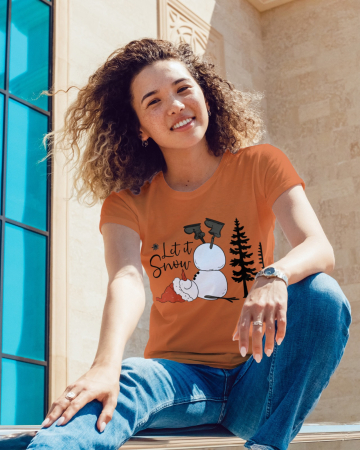 Tricouri dama - Tricou unisex 100% bumbac Colectia Christmas, sarbatori de Craciun