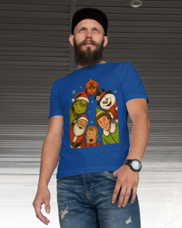 Tricouri barbati - Tricou unisex 100% bumbac Colectia Christmas, sarbatori de Craciun