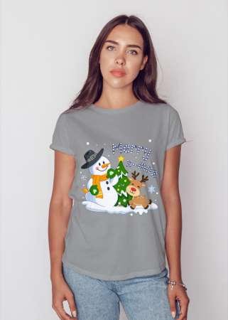 Tricouri dama - Tricou unisex 100% bumbac Colectia Christmas, sarbatori de Craciun