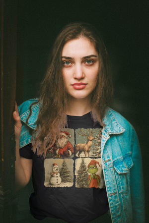 Tricou unisex 100% bumbac Colectia Christmas, sarbatori de Craciun [5]