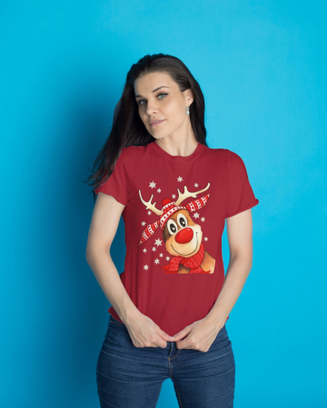 Tricouri dama - Tricou unisex 100% bumbac Colectia Christmas, sarbatori de Craciun