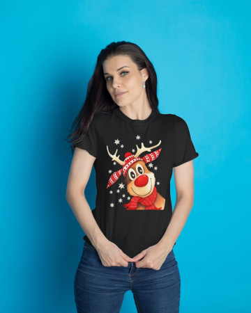 Tricouri dama - Tricou unisex 100% bumbac Colectia Christmas, sarbatori de Craciun