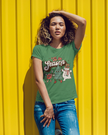 Tricouri dama - Tricou unisex 100% bumbac Colectia Christmas, sarbatori de Craciun