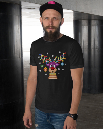 Tricouri barbati - Tricou unisex 100% bumbac Colectia Christmas, sarbatori de Craciun