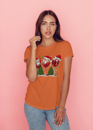 Tricouri dama - Tricou unisex 100% bumbac Colectia Christmas, sarbatori de Craciun