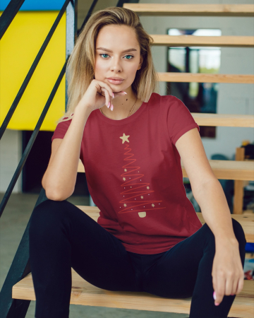 Tricouri dama - Tricou unisex 100% bumbac Colectia Christmas, sarbatori de Craciun