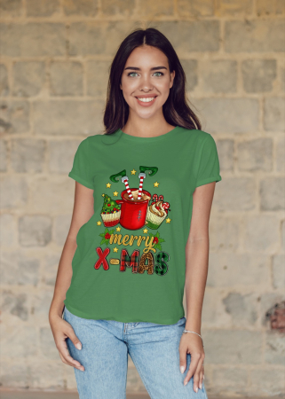 Tricouri dama - Tricou unisex 100% bumbac Colectia Christmas, sarbatori de Craciun