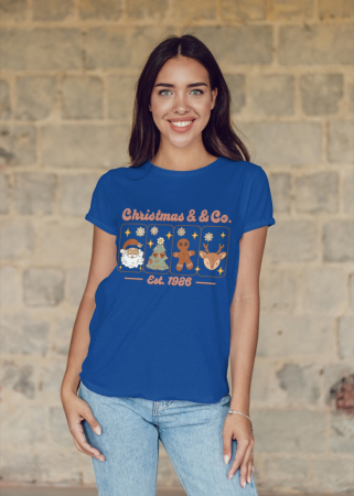 Tricouri dama - Tricou unisex 100% bumbac Colectia Christmas, sarbatori de Craciun