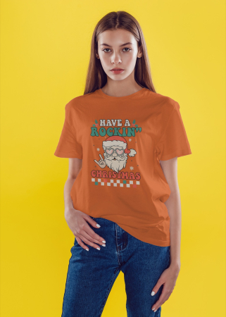 Tricouri dama - Tricou unisex 100% bumbac Colectia Christmas, sarbatori de Craciun