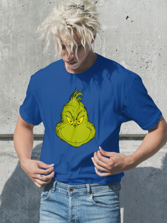 Tricouri barbati - Tricou unisex 100% bumbac Colectia Grinch Christmas, sarbatori de Craciun