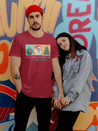 Tricouri barbati - Tricou unisex 100% bumbac Colectia Christmas, sarbatori de Craciun