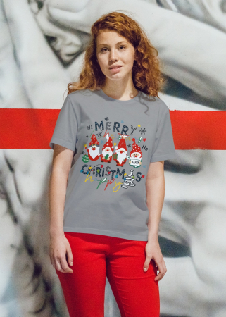 Tricouri dama - Tricou unisex 100% bumbac Colectia Christmas, sarbatori de Craciun