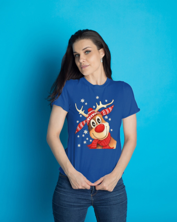 Tricouri dama - Tricou unisex 100% bumbac Colectia Christmas, sarbatori de Craciun