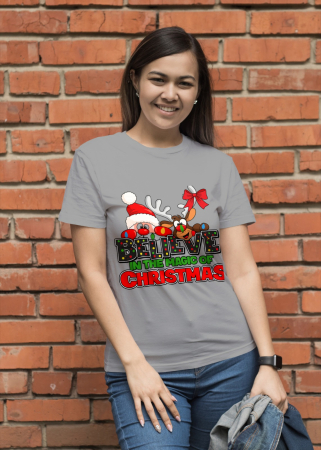 Tricouri dama - Tricou unisex 100% bumbac Colectia Christmas, sarbatori de Craciun