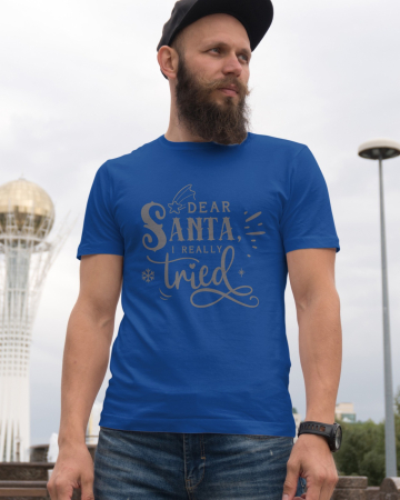 Tricouri barbati - Tricou unisex 100% bumbac Colectia Christmas, sarbatori de Craciun